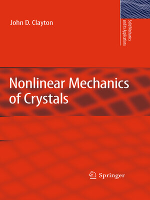 cover image of Nonlinear Mechanics of Crystals